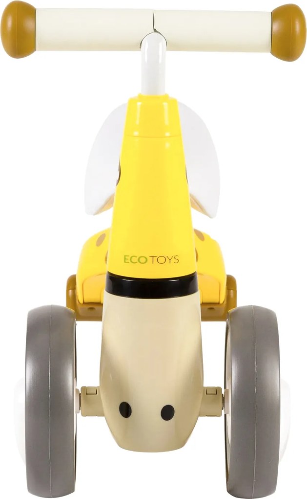 ECOTOYS odrážadlo Žirafa – balančný bicykel 12–36 m, EVA kolesá, ľahký 2 kg