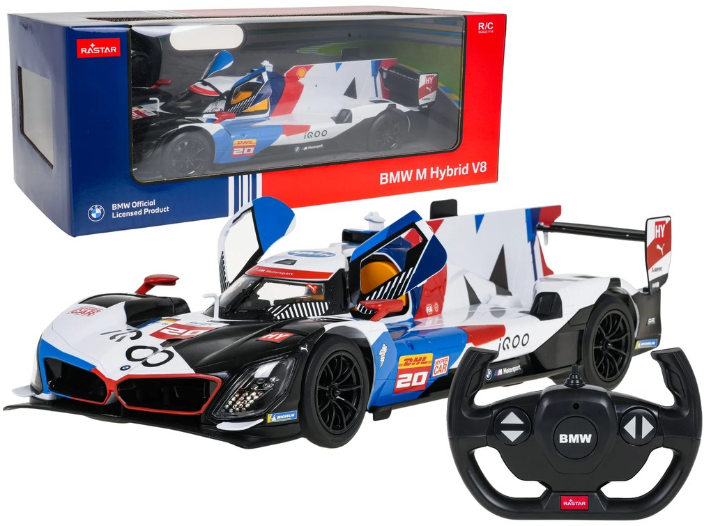RASTAR Model BMW M Hybrid V8 v mierke 1:14 na diaľkové ovládanie