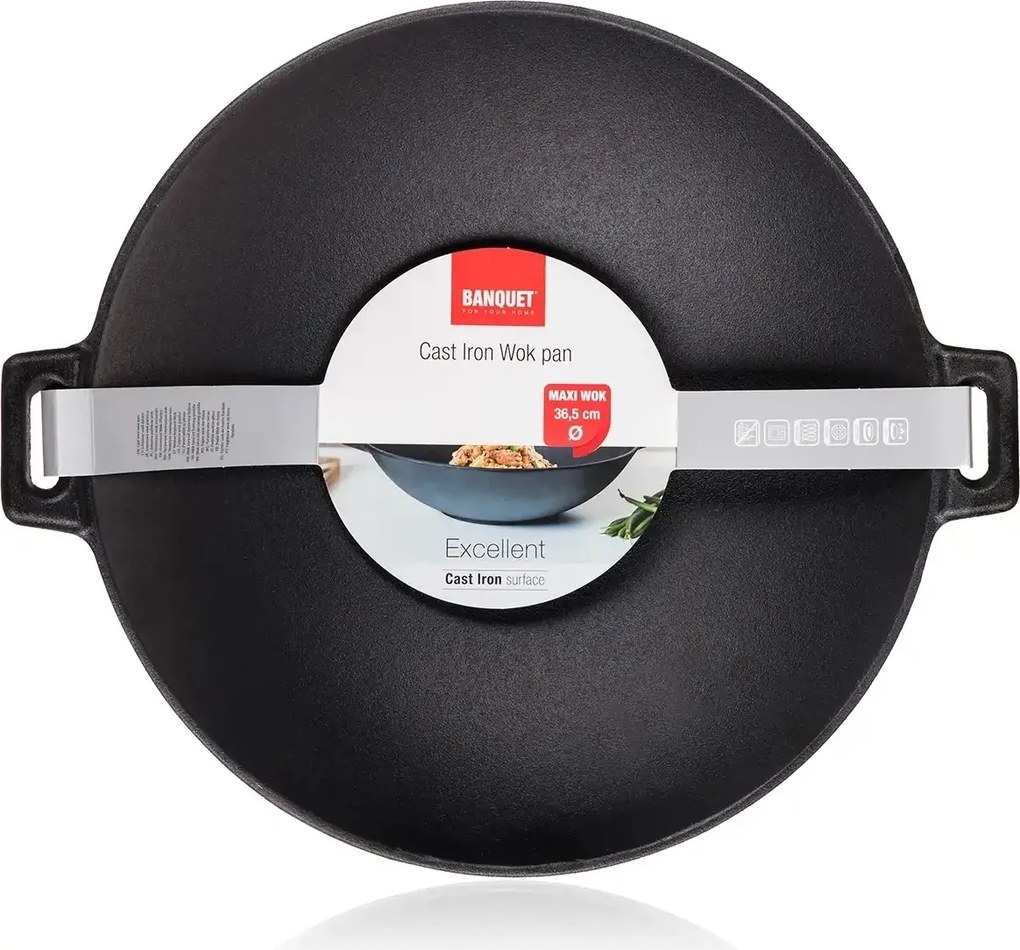Banquet Panvica WOK liatinová EXCELLENT, 36,5 cm
