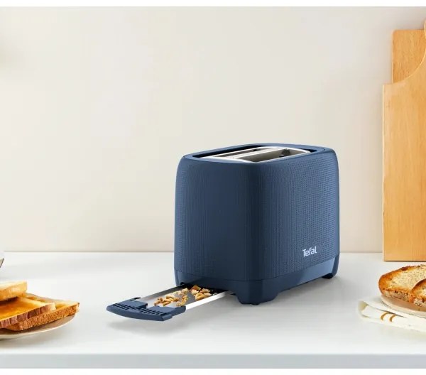 Tefal - Hriankovač s dvomi otvormi MORNING 850W/230V modrá