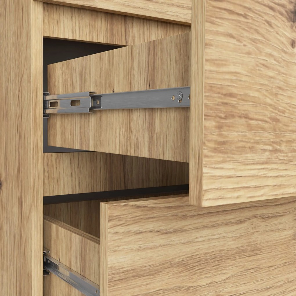 Komoda Kuba 60 cm - 6 zásuviek dub artisan