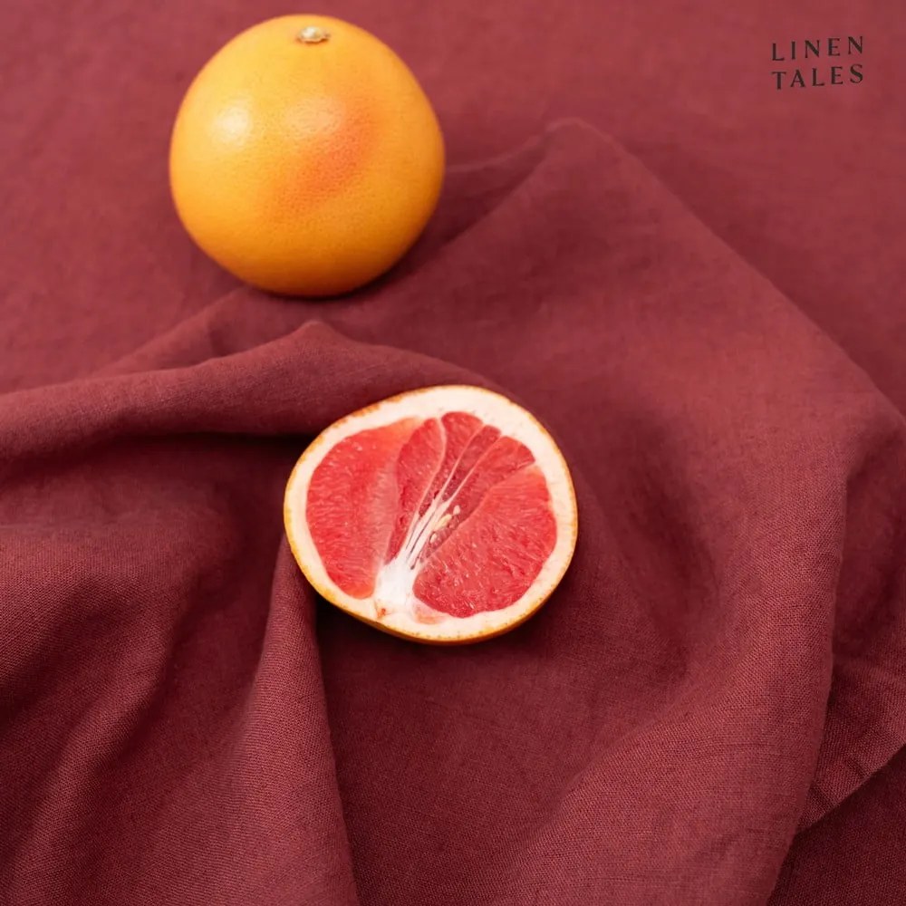Ľanový obrus 140x250 cm Marsala – Linen Tales