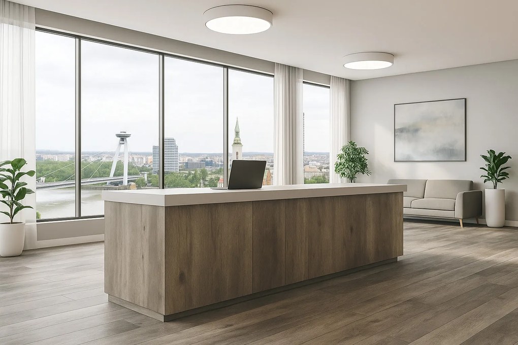 PVC podlaha - lino Texalino Supreme 691 M Valley Oak - dub, na mieru, šíře 2m,3m,4m,5m, hnedá, filc, chodba / predsieň, Beauflor