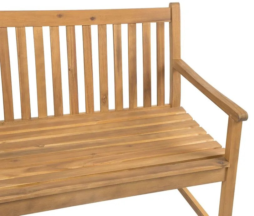 Záhradná lavica 160 cm VESTFOLD (drevo) (tmavočervený podsedák). Vlastná spoľahlivá doprava až k Vám domov. 1022842