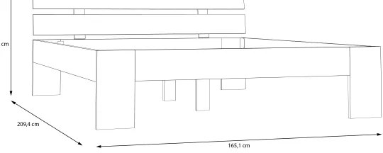 Manželská posteľ PIROA 160x200 cm béžová