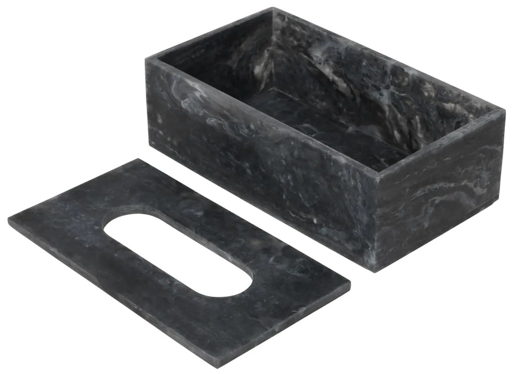Ferm Living Box na vreckovky Mist Charcoal