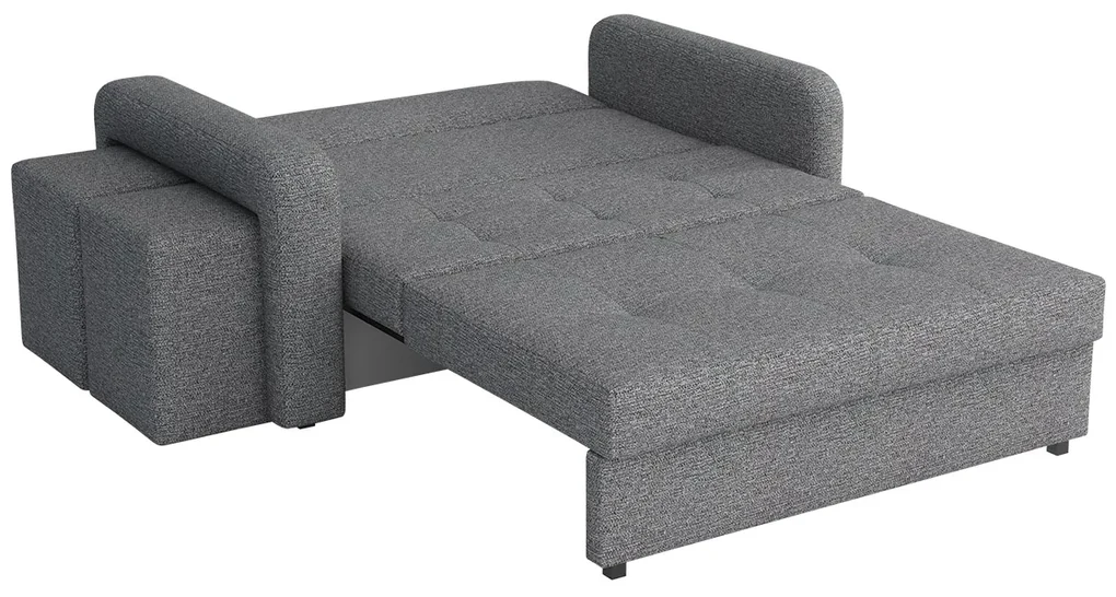 Rozkladacia sedacia súprava s úložným priestorom Clivia Home II + III, Taburetka: ľavá strana (pohovka III) + pravá strana (pohovka II), Dostupné poťahy: Enjoy 17