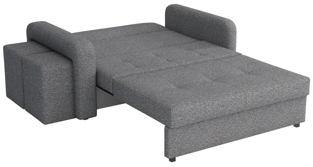 Rozkladacia sedacia súprava s úložným priestorom Clivia Home II + III, Taburetka: ľavá strana (pohovka III) + pravá strana (pohovka II), Dostupné poťahy: Enjoy 2