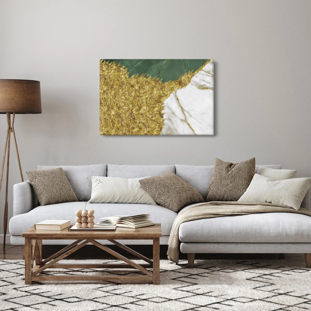 Obraz - Zelený mramor N⁰2 (90x60 cm)