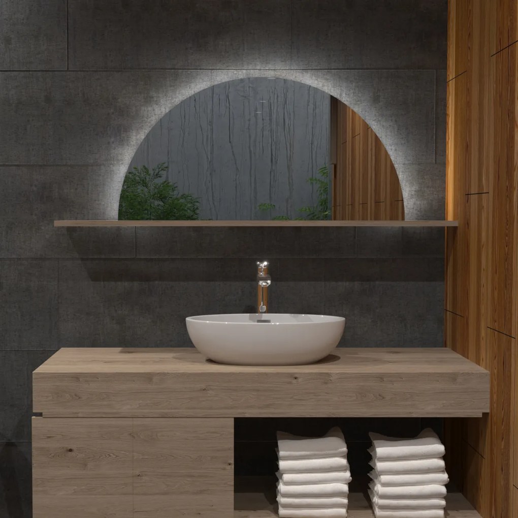 Atypické zrkadlo do kúpeľne s LED osvetlením A3