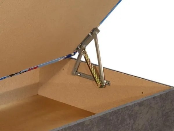 Posteľ Hurikán 80x200 cm, šedá/modrá