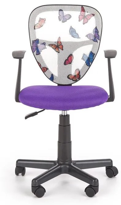 Halmar Detská sieťovaná stolička Spiker, fialová