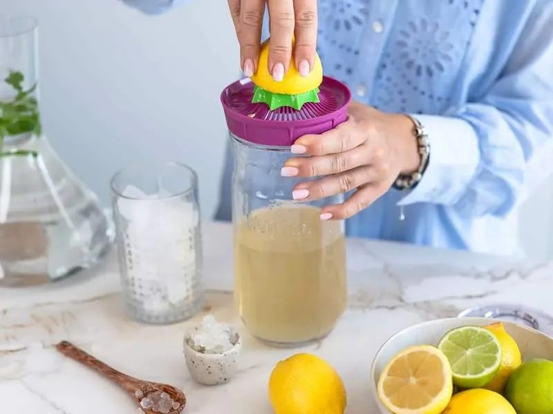 Kefirko Kefir fermenter nádoba na výrobu kefíru ružová 1,4 l