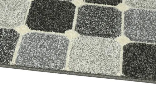 Koberce Breno Kusový koberec PORTLAND 172/RT4K, sivá, viacfarebná,80 x 140 cm