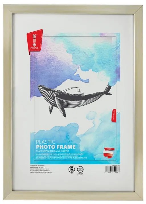 Fotorámik plastový striebro