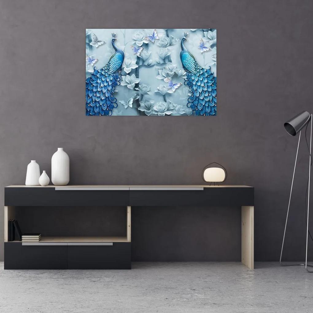 Obraz pávov (90x60 cm)