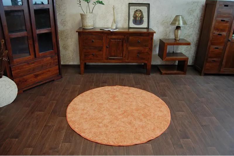 Koberec kruh SERENADE oranžový - 200 cm kruh
