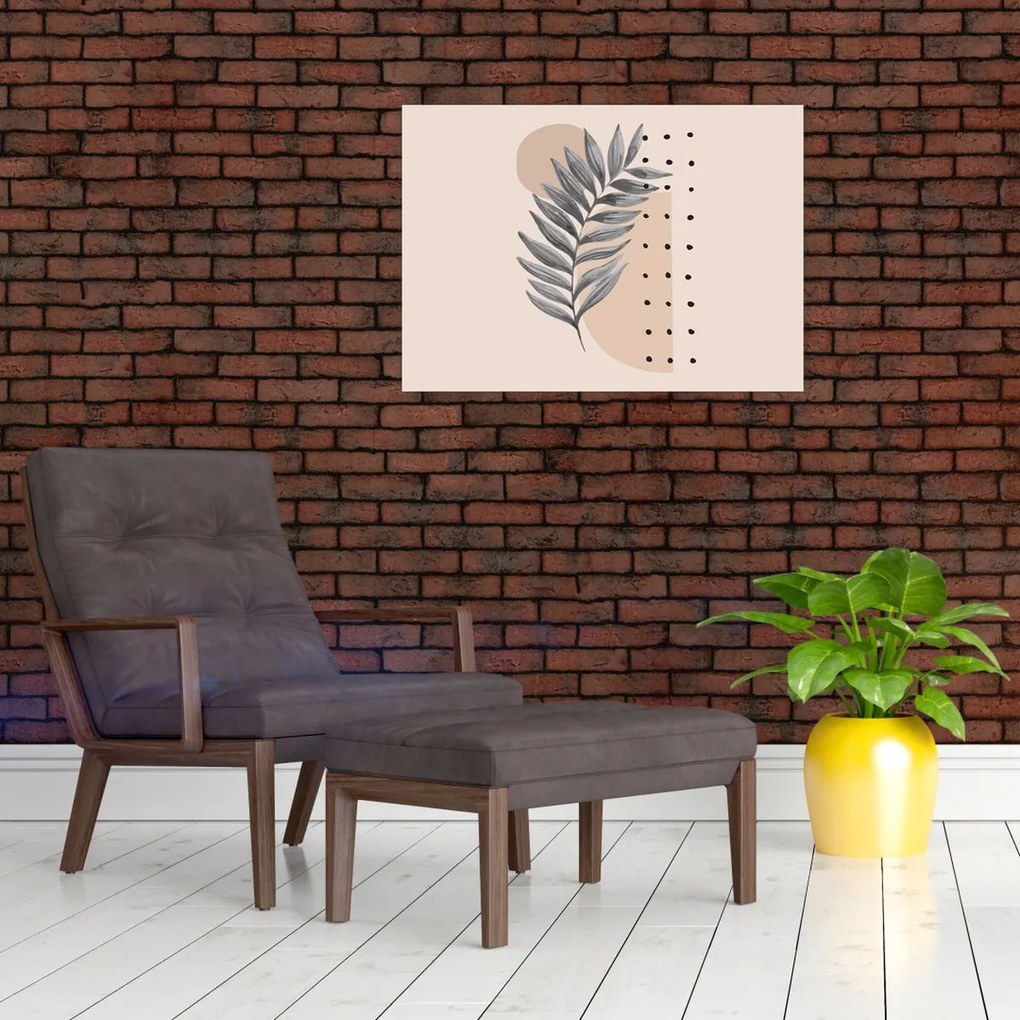 Sklenený obraz - Ilustrovaný list N⁰2 (70x50 cm)