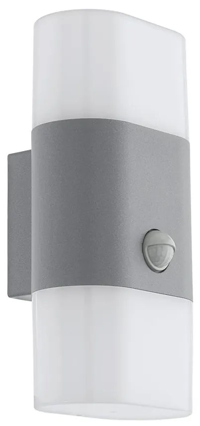Eglo 97313 - LED Vonkajšie nástenné svietidlo so senzorom FAVRIA 1 2xLED/5,5W/230V