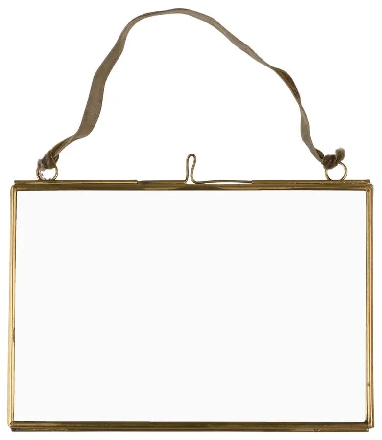 Kovový rámček na stenu v zlatej farbe 15x10 cm – Rex London