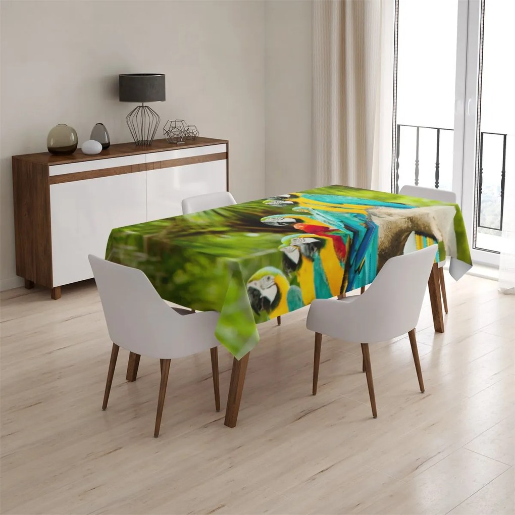 Sablio Obrus Papagáje na konáry - 90x90 cm