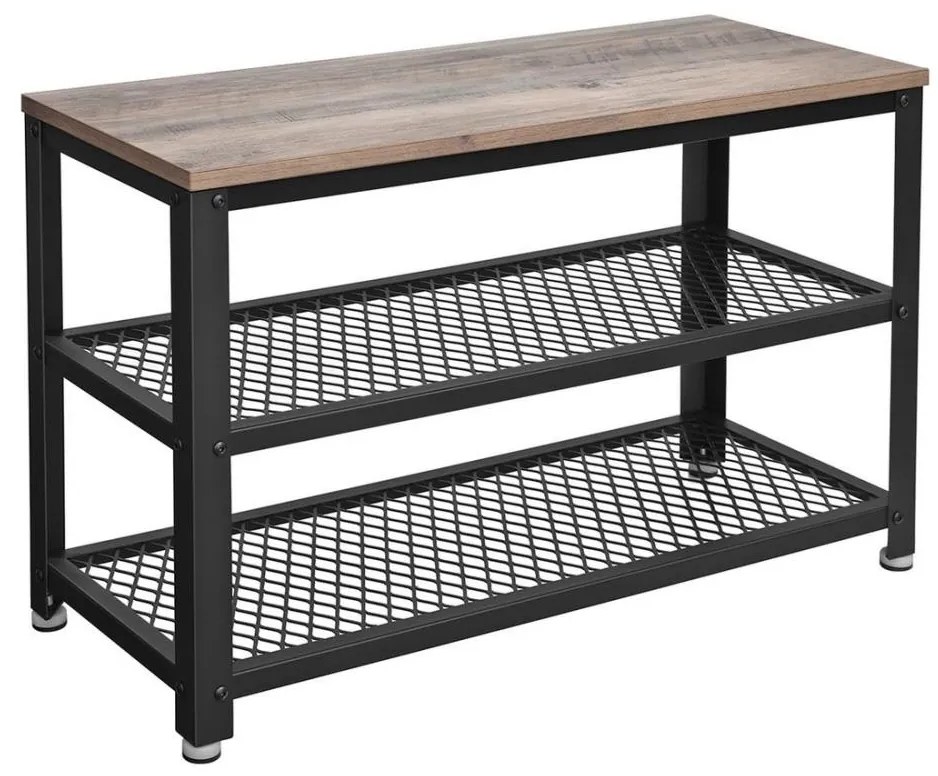 Botník DAVOR hnedá/čierna