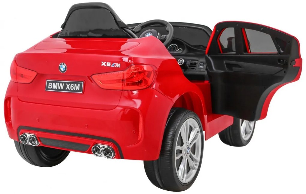 Elektrické autíčko BMW X6 M lakované - červené