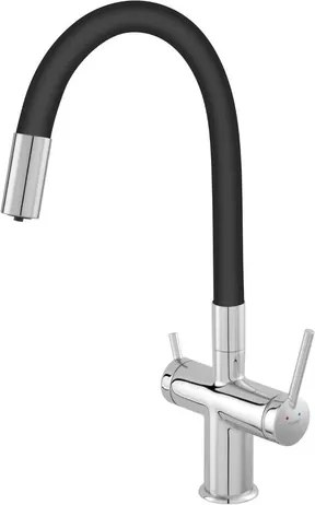 Novaservis Ferro Filtrata trojcestná drezová batéria chróm BFT41B