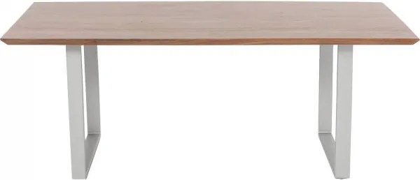 KARE DESIGN Stôl Synphony Walnut 180×90 cm strieborná 76 × 180 × 90 cm