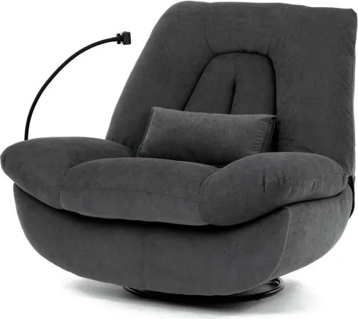 Polohovacie kreslo sivé, elektrické TV-7089 GREY2