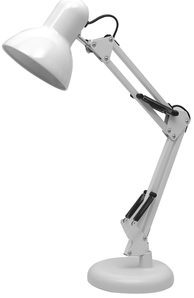 Stolná lampa Nexa, 1x biele kovové tienidlo, w