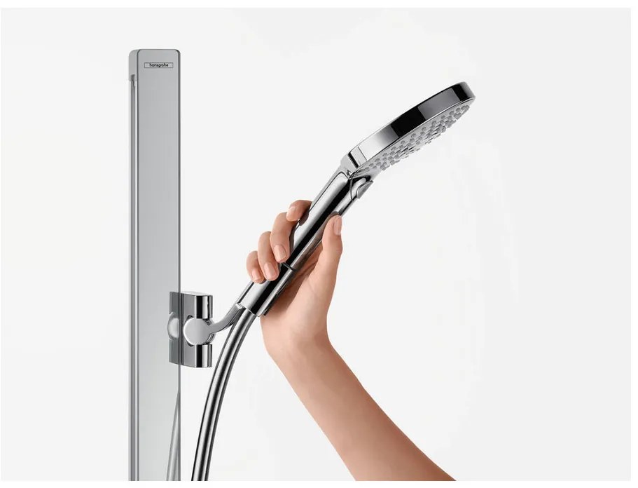Hansgrohe Raindance Select S, sprchová sada 120 3jet so sprchovou tyčou 90 cm a miskou na mydlo, chrómová, HAN-27648000