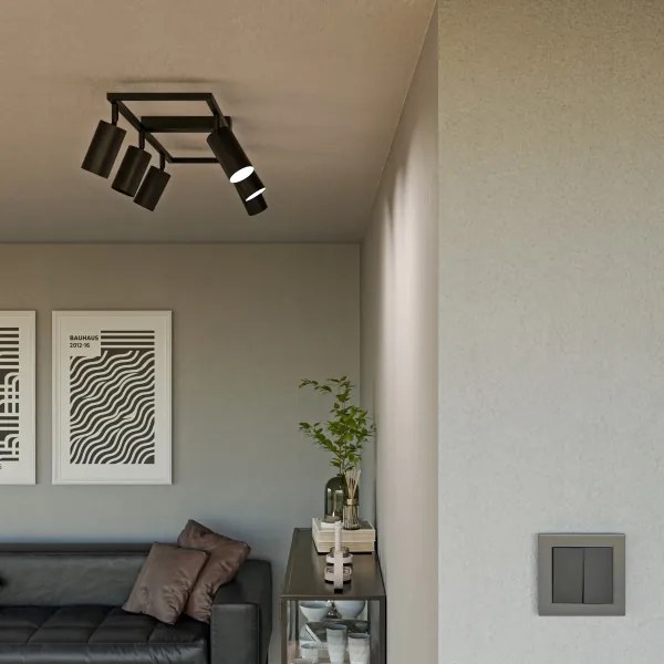 Bodové svietidlo 6xGU10/30W/230V čierne