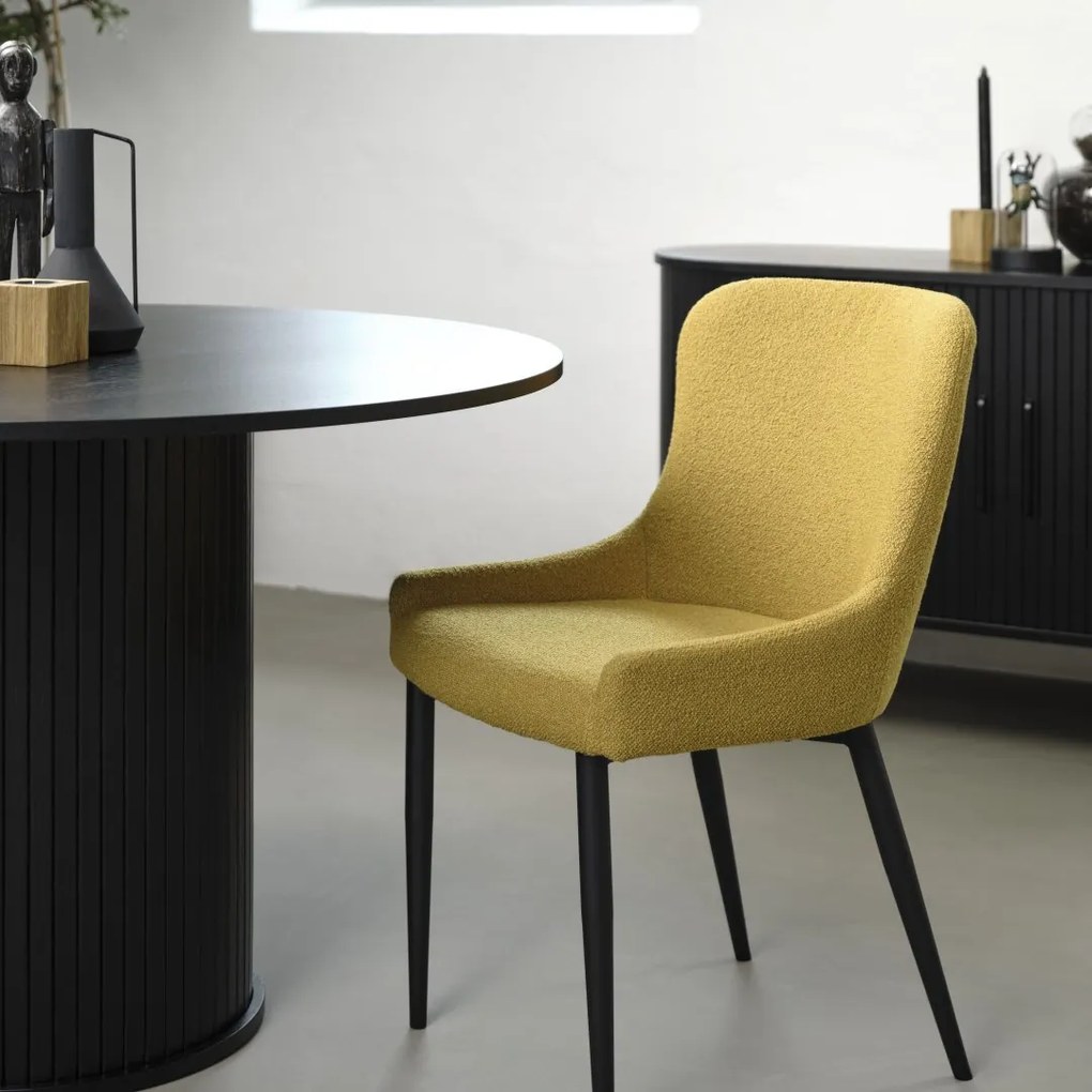 NOLA JEDÁLENSKÝ STÔL - Ø120 cm black oak