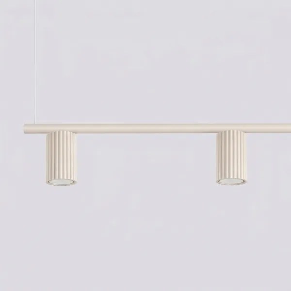 Sollux SL.2713 - Závesné svietidlo na lane KARBON 4xGU10/10W/230V krémové