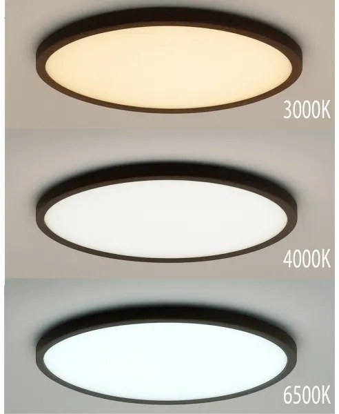 LED stropné svietidlo LED/40W/230V 3000/4000/6500K pr. 50 cm hnedá