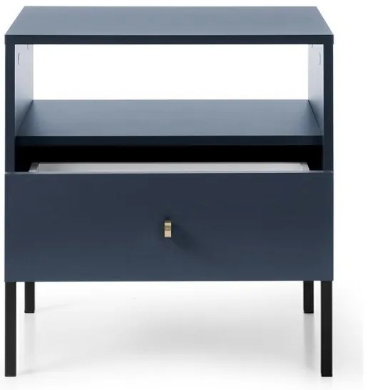 Nočný stolík MONO 56x54 cm modrá
