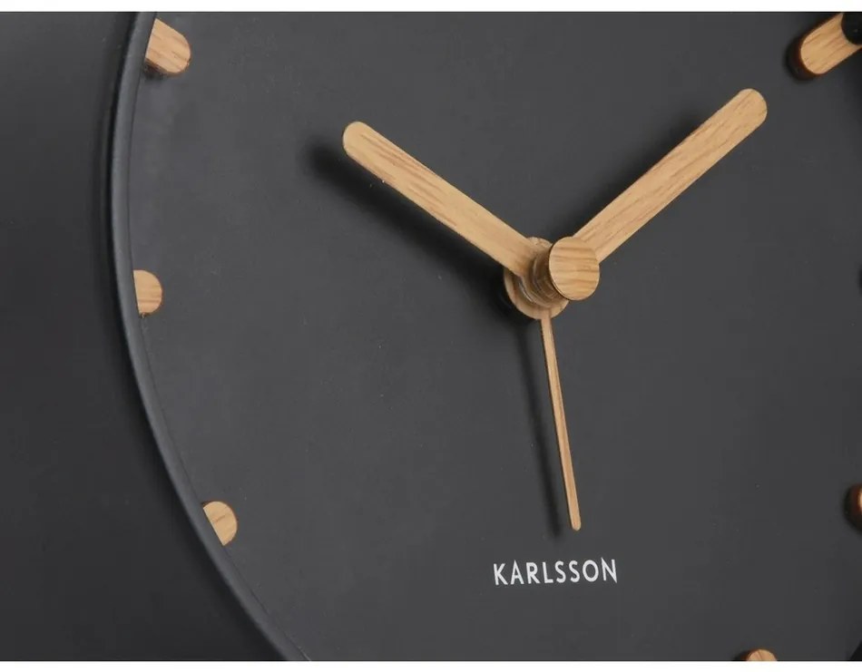 Karlsson 5943BK dizajnový budík 11 cm