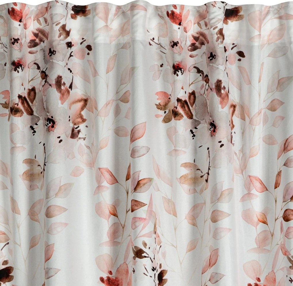 ZÁVES NA PÁSKE POWDERY 140X270 CM KVETY