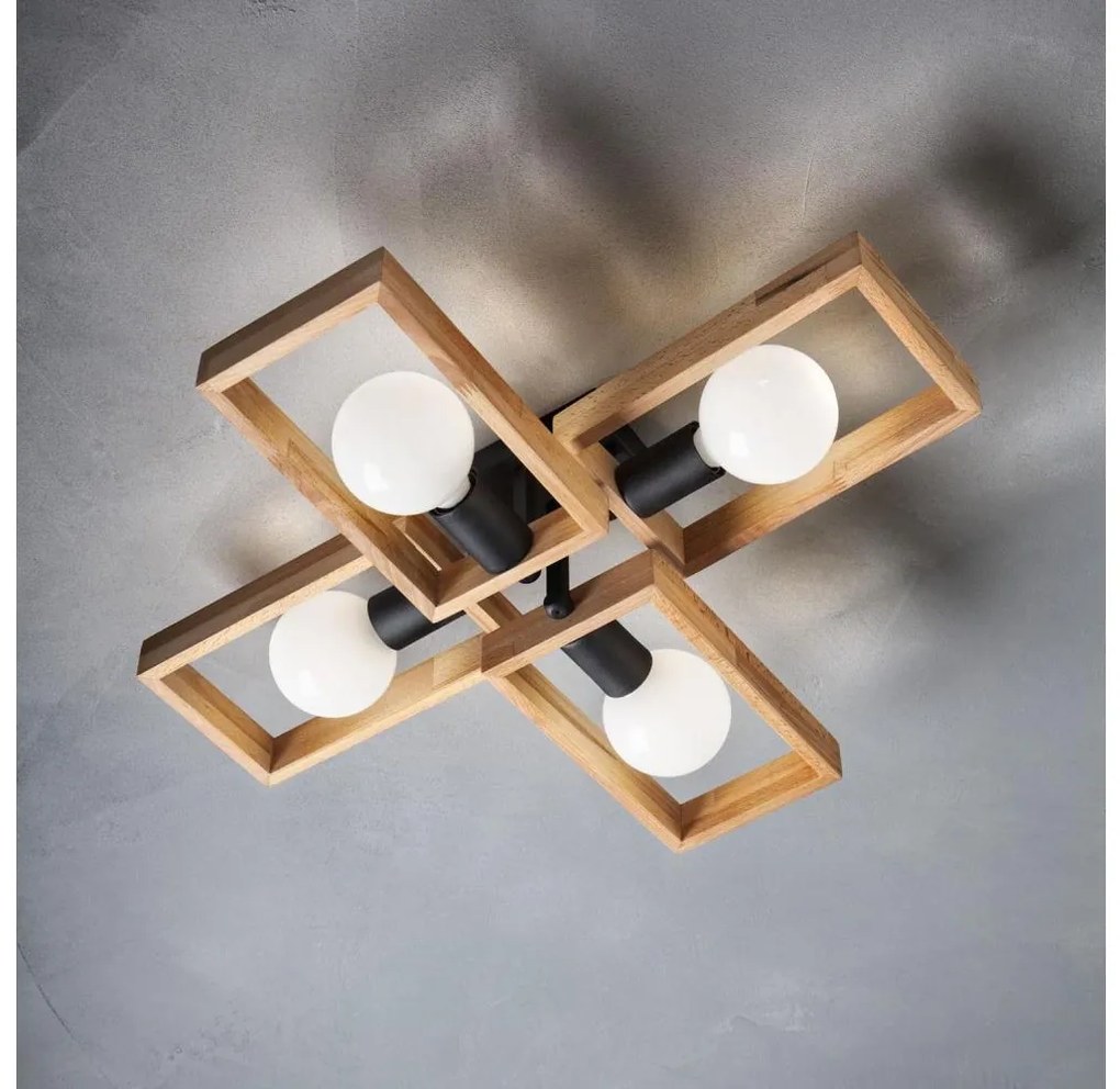 Redo 01-1969 - Stropné svietidlo TIMBER 4xE27/42W/230V