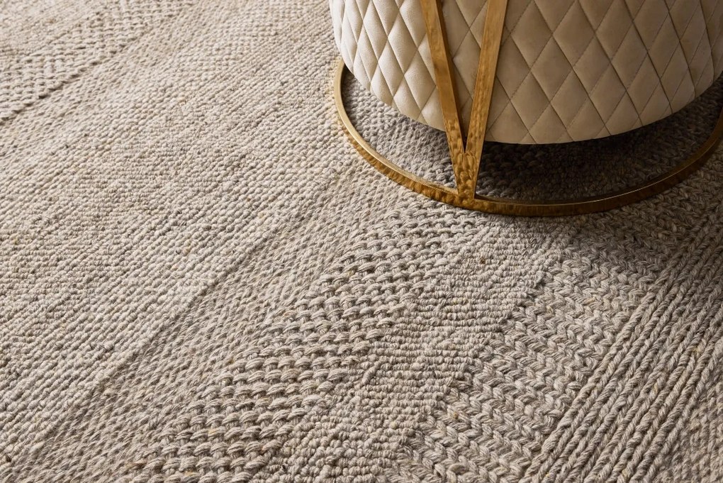 Diamond Carpets India, Ručne viazaný kusový koberec Mojave DESP P54 Sand, 120x170, béžová, chodba / predsieň