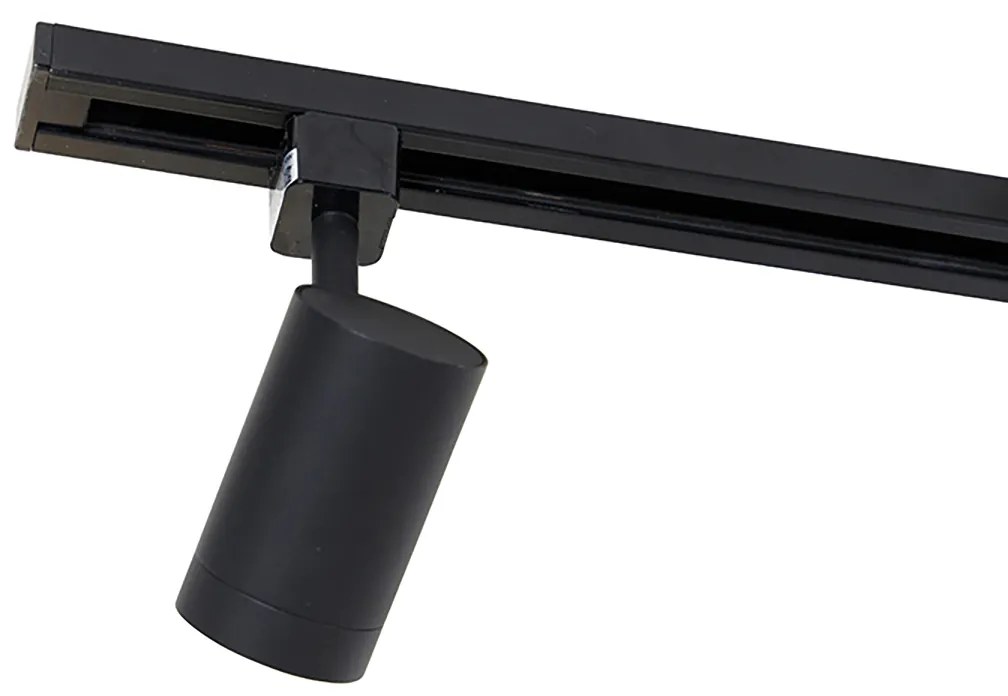 Inteligentný koľajnicový systém čierny 3 reflektory a závesné svietidlo 1-fázový - Cavalux Jeana