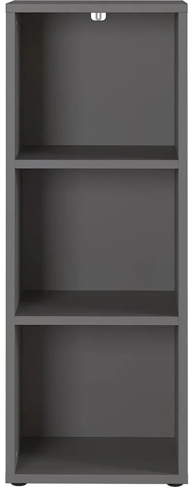 Antracitová knižnica 45x120 cm Agenda – Germania