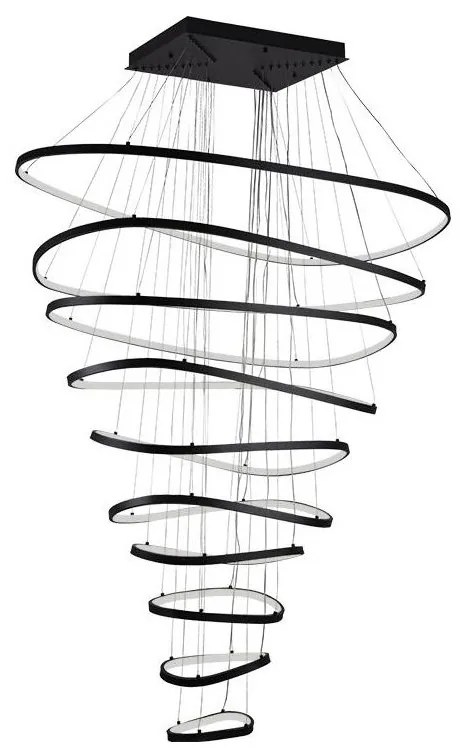 LED Stmievateľný luster na lanku LED/370W/230V 3000-6500K + diaľkové ovládanie