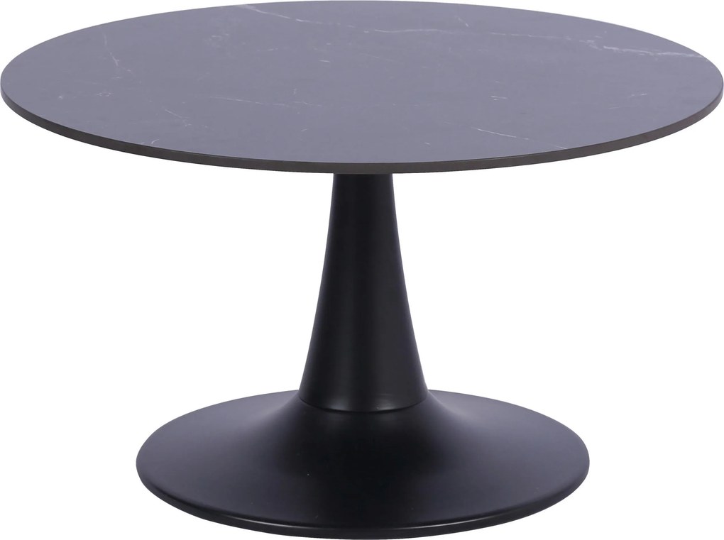 XXXLutz KONFERENČNÝ STOLÍK, čierna, kov, keramika, 70/70/40 cm Stylife - Stolíky do obývačky - 000489013001