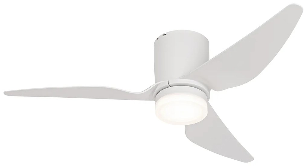 Stropný ventilátor biely vrátane LED s diaľkovým ovládaním - Patty