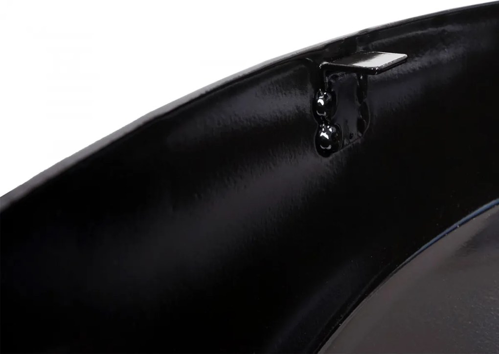 Ohnisko s grilovacou platňou HWC-K95, oceľ / nerez / smalt Ø56cm - čierna