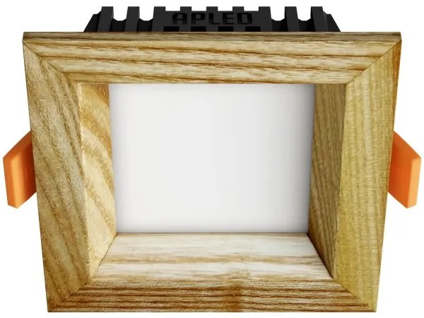 APLED - LED Podhľadové SQUARE WOODLINE LED/3W/230V 3000K 9x9 cm jaseň masív