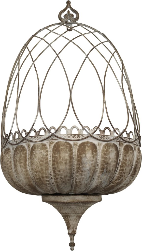 Mocca antik kvetináč na stenu - 34 * 18 * 65 cm
