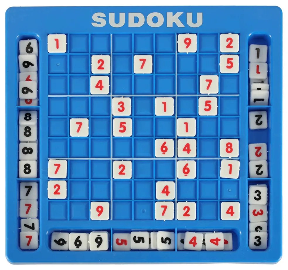 KIK Sudoku číselné – logická hra pre deti 3+ | 81 plastových kociek, doska 25,5×24 cm